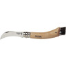 Нож грибника Opinel №8, нержавеющая сталь, рукоять бук — блистер 001250